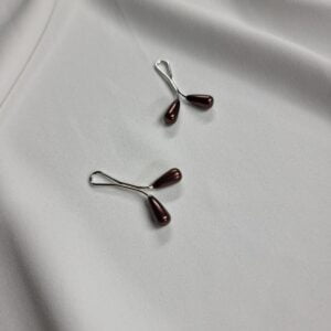 Attache Hijab Marron Fonce