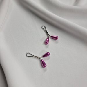 Attache Hijab Violet Foncee