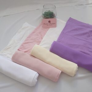 BOX Claire Hijab a Enfiler Blanc Rose Pale Blanc Casse Lilas