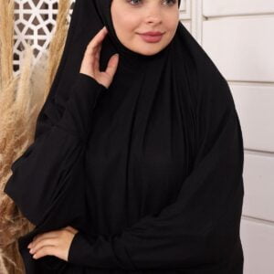 BOX Decouverte Hijab T SHIRT TOUT EN 1 Noir Blanc Gris Beige