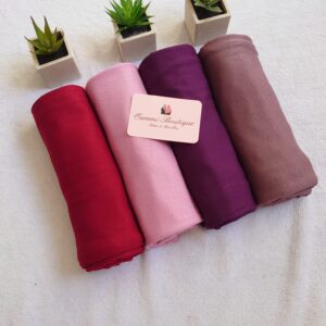 BOX Fruits Rouges Hijab JERSEY Bordeaux Rose Prune Rose Colombin 1
