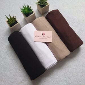 BOX Nature Hijab JERSEY Blanc Noir Marron Clair Marron Fonce