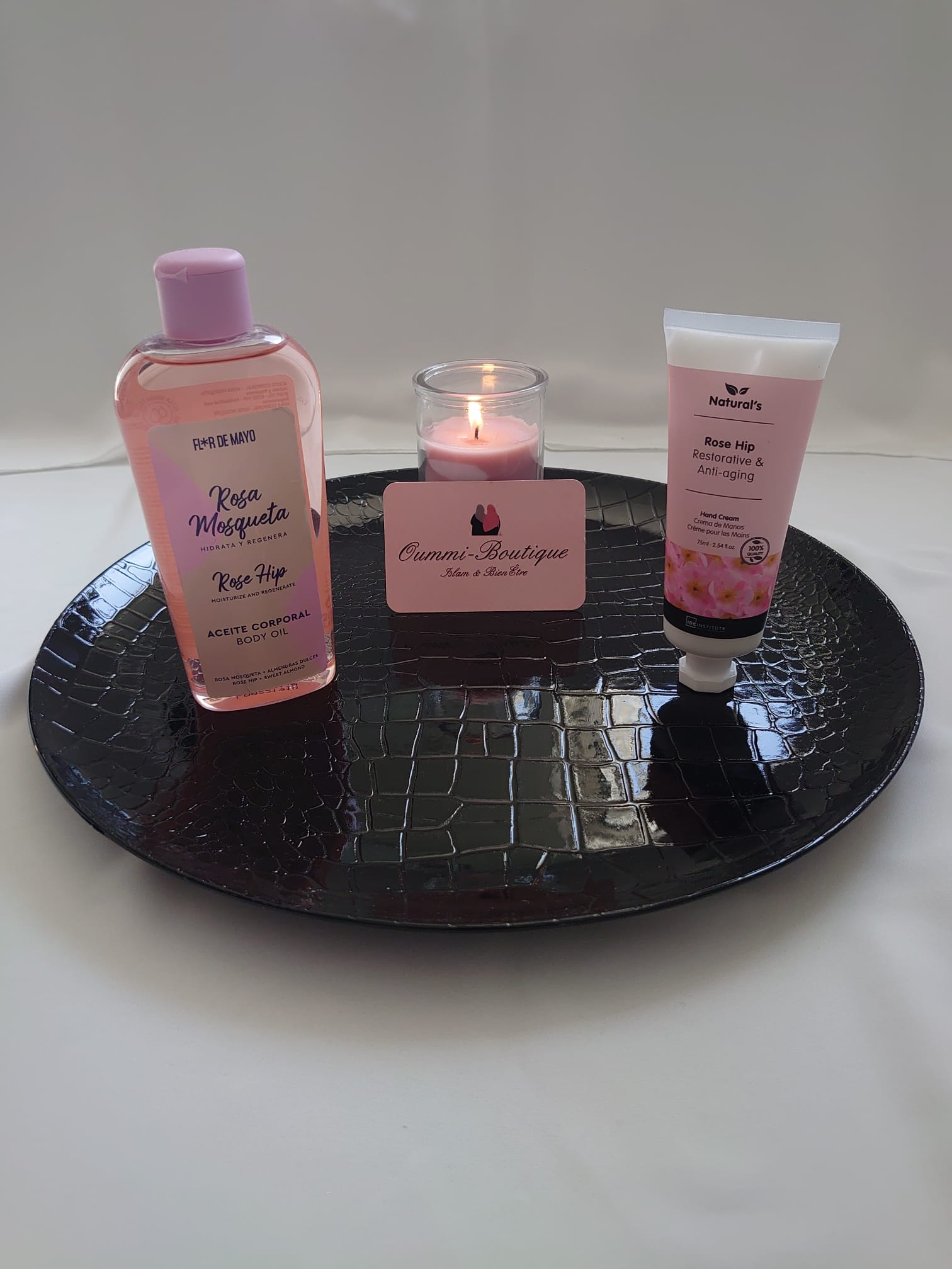 BOX Rose Musquee Huile Corporelle et Creme Mains