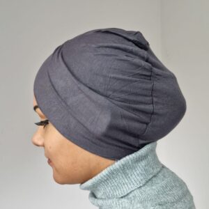 Bonnet Croise Gris Fonce