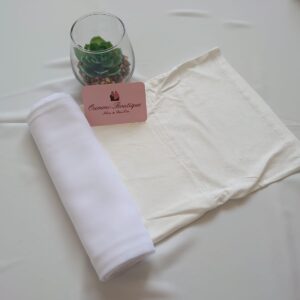 Hijab a Enfiler Blanc 2 en 1 Mousseline de soie
