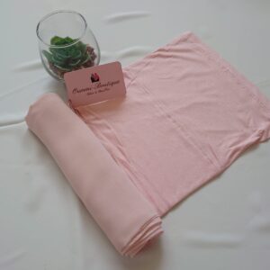 Hijab a Enfiler Rose Pale 2 en 1 Mousseline de soie