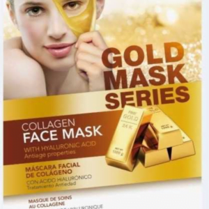 Masque visage soin dore au Collagene avec de lAcide hyaluronique GOLD SERIES