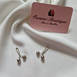1 Attache Hijab Perle Argent image 2 scaled
