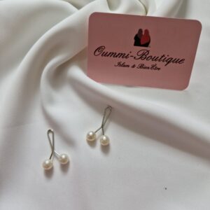 1 Attache Hijab Perle Blanc image 2 scaled