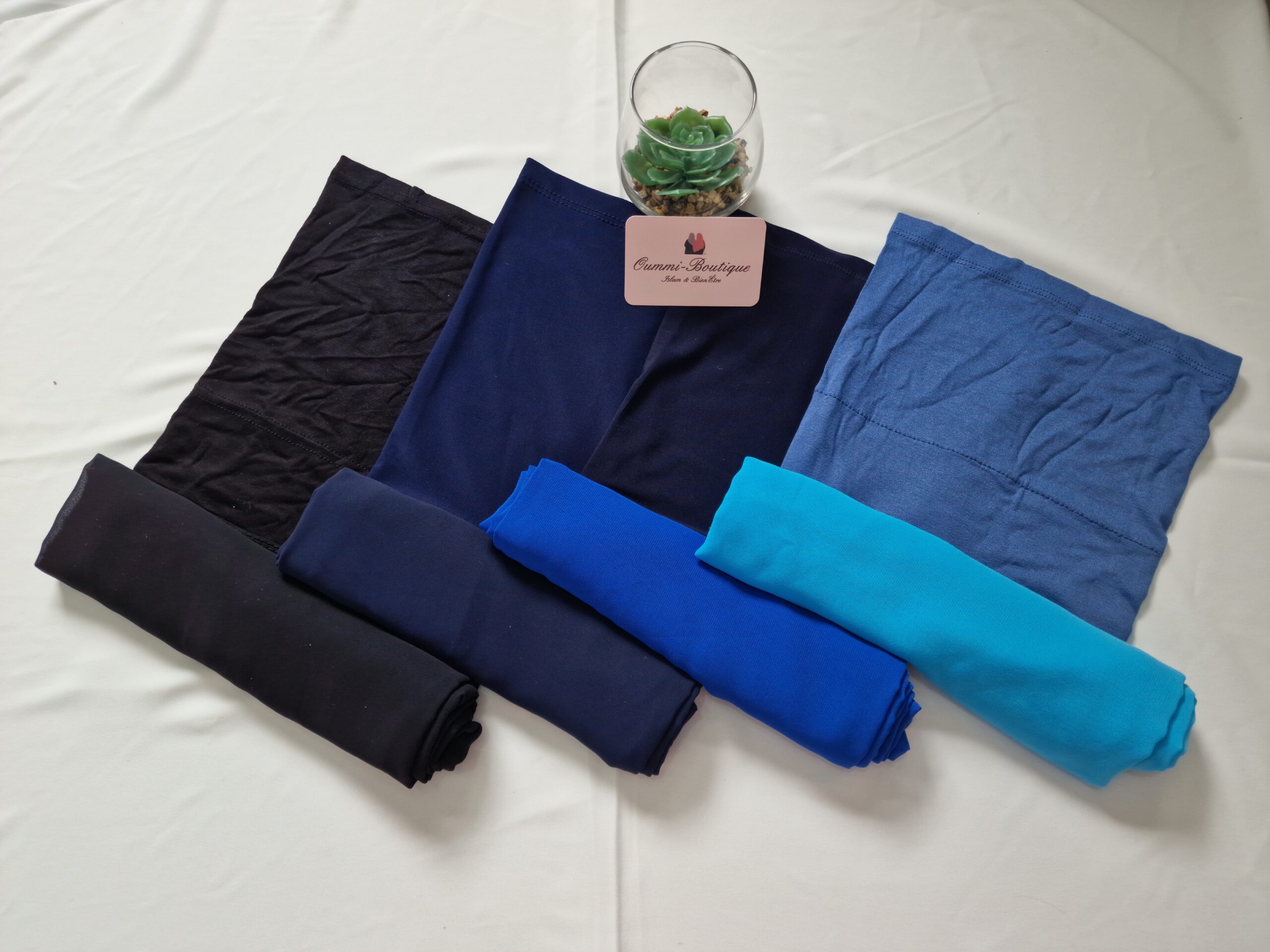 BOX Blue Hijab a Enfiler 2 en 1 image 1 scaled