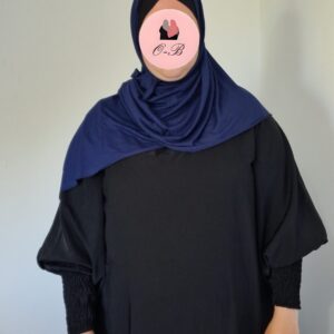 Hijab Jersey Premium Bleu Nuit image 2 scaled