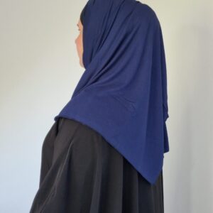 Hijab Jersey Premium Bleu Nuit image 3 scaled