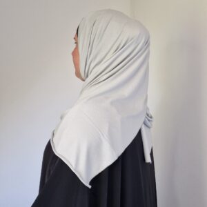 Hijab Jersey Premium Gris Perle image 3 scaled
