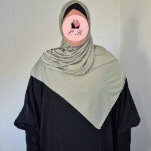 Hijab Jersey Premium Gris Souris image 2 scaled