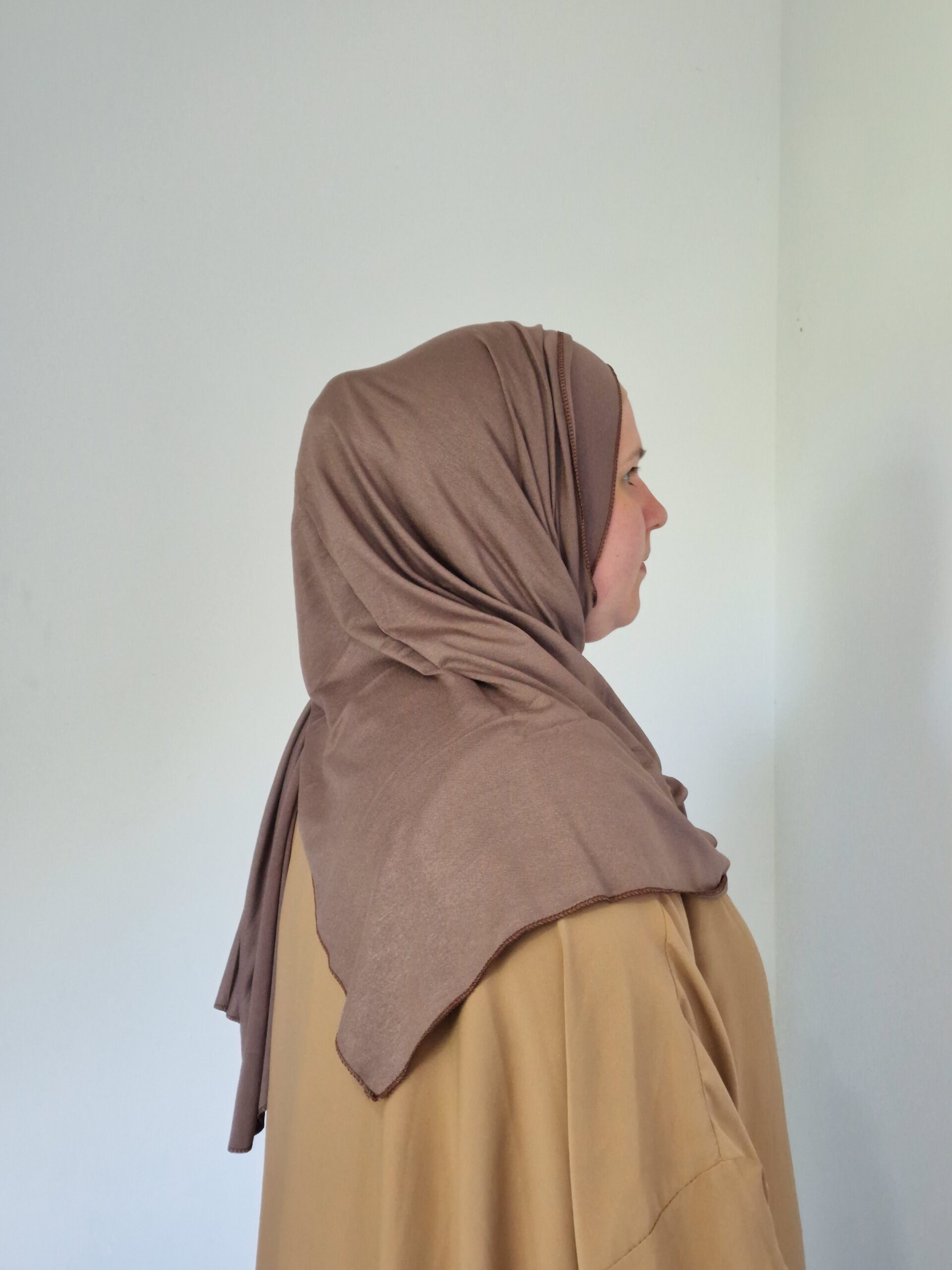 Hijab Jersey Premium Marron image 3 scaled