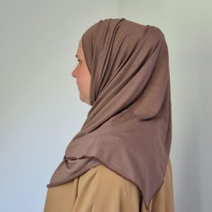 Hijab Jersey Premium Marron image 4 scaled