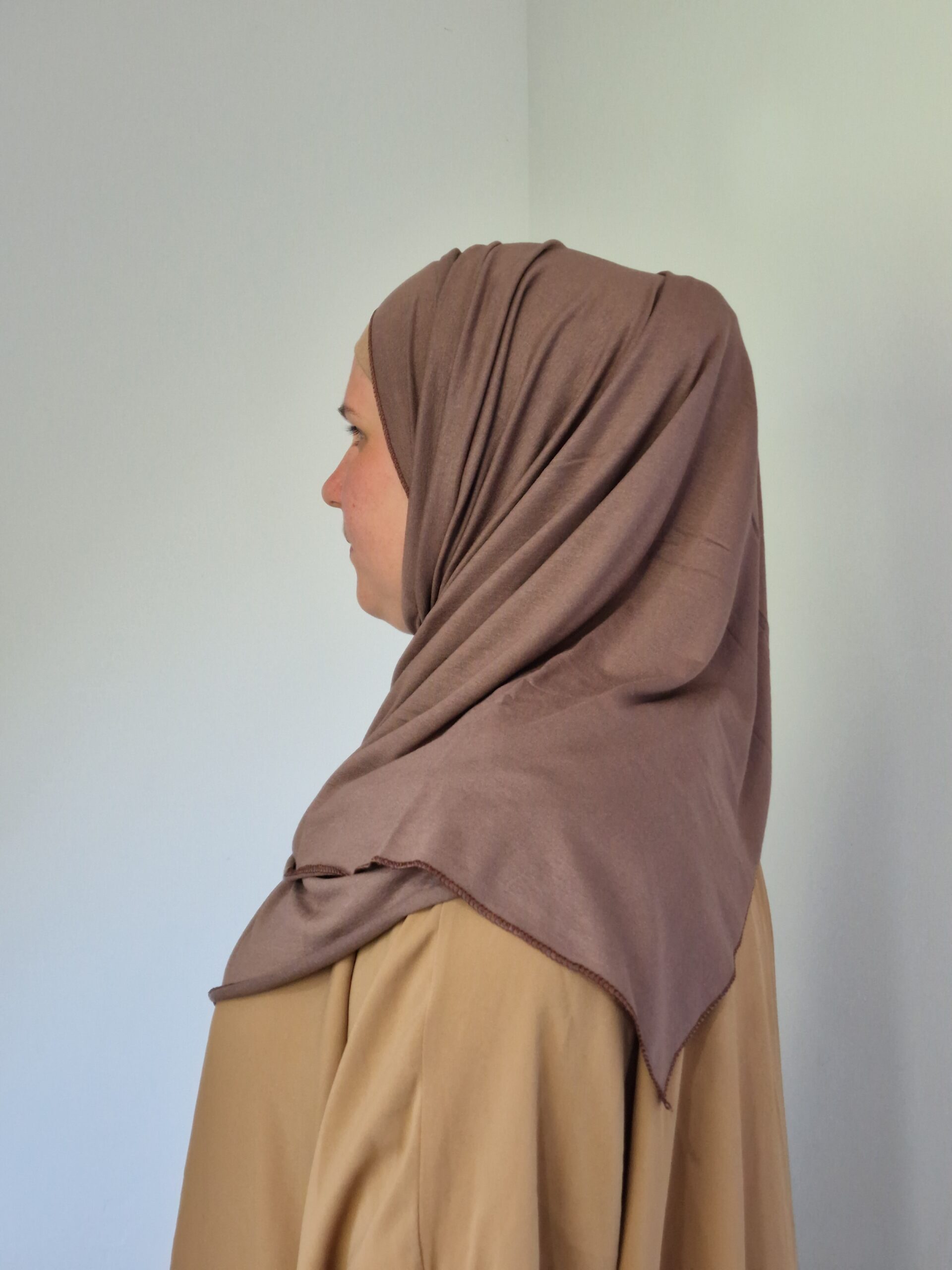 Hijab Jersey Premium Marron image 4 scaled