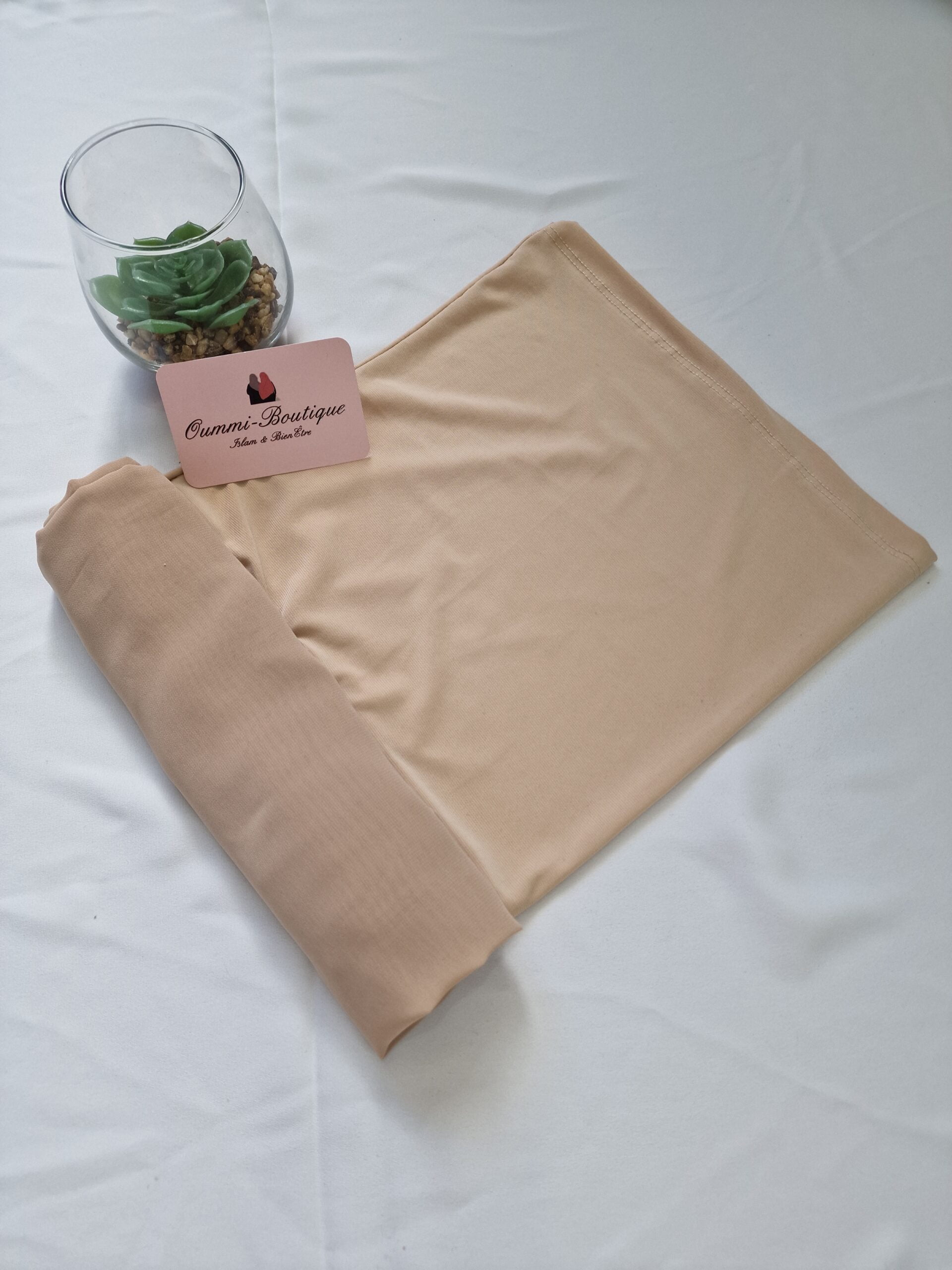 Hijab a Enfiler Beige image 1 scaled