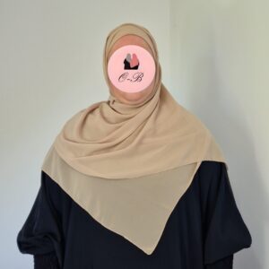 Hijab a Enfiler Beige image 2 scaled