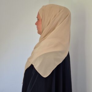Hijab a Enfiler Beige image 3 scaled