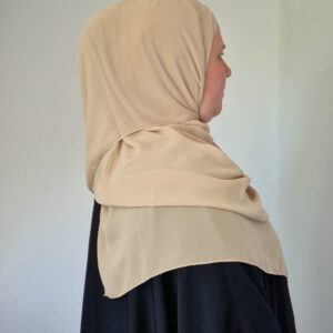 Hijab a Enfiler Beige image 4 scaled