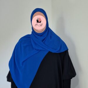 Hijab a Enfiler Bleu Saphir image 2 scaled