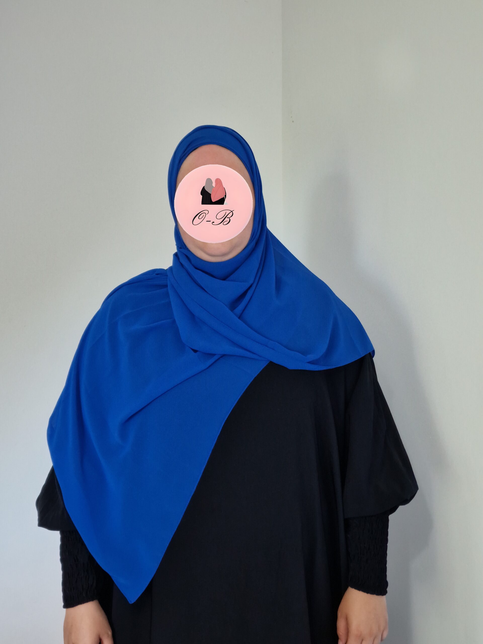 Hijab a Enfiler Bleu Saphir image 2 scaled