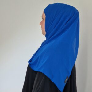 Hijab a Enfiler Bleu Saphir image 3 scaled