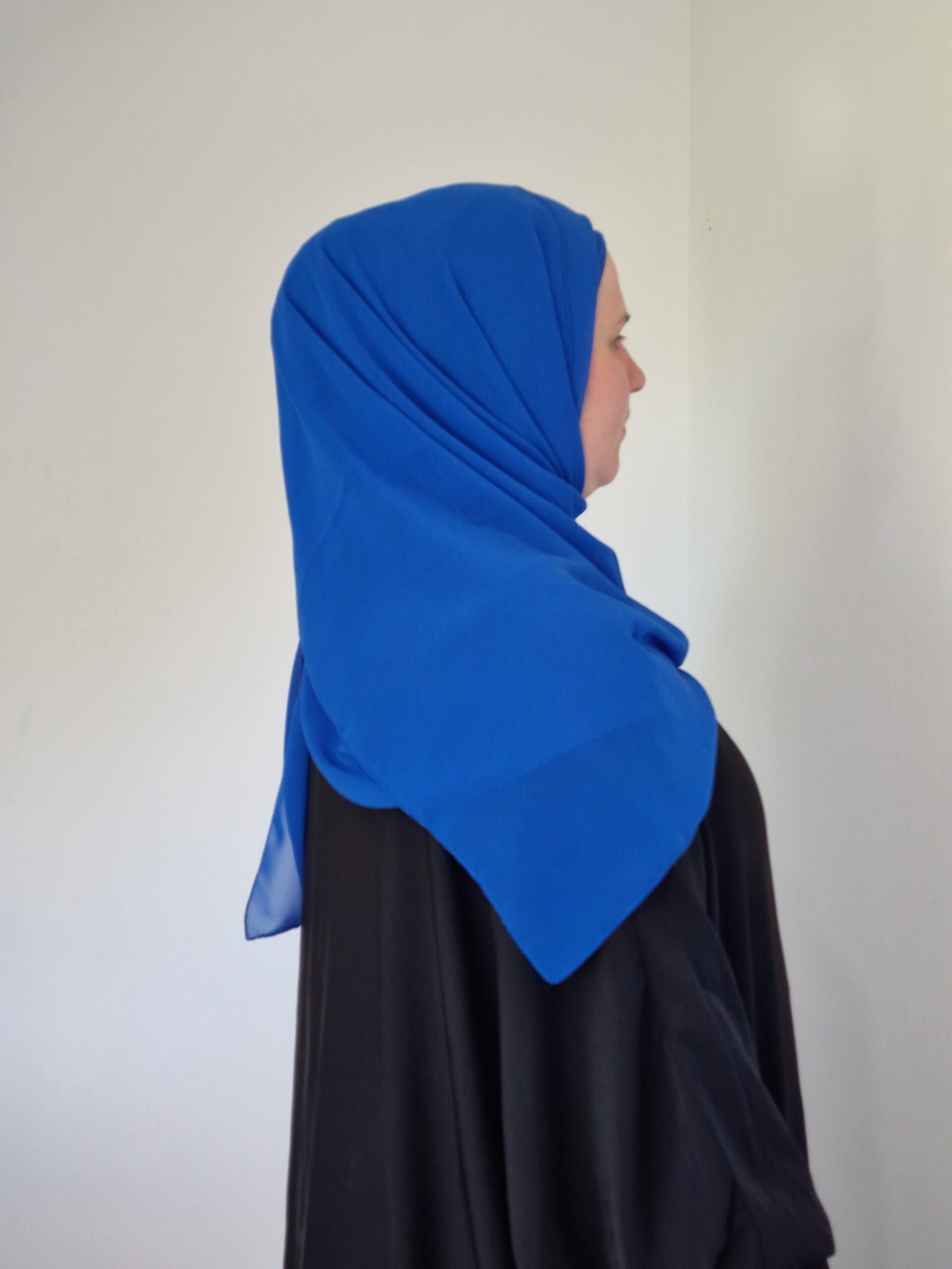 Hijab a Enfiler Bleu Saphir image 4 scaled