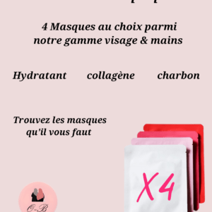 Box visages & mains 4 masques au choix