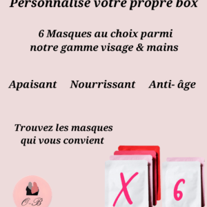 Box visages & mains 6 masques au choix