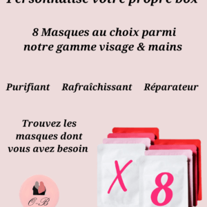 Box visages & mains 8 masques au choix