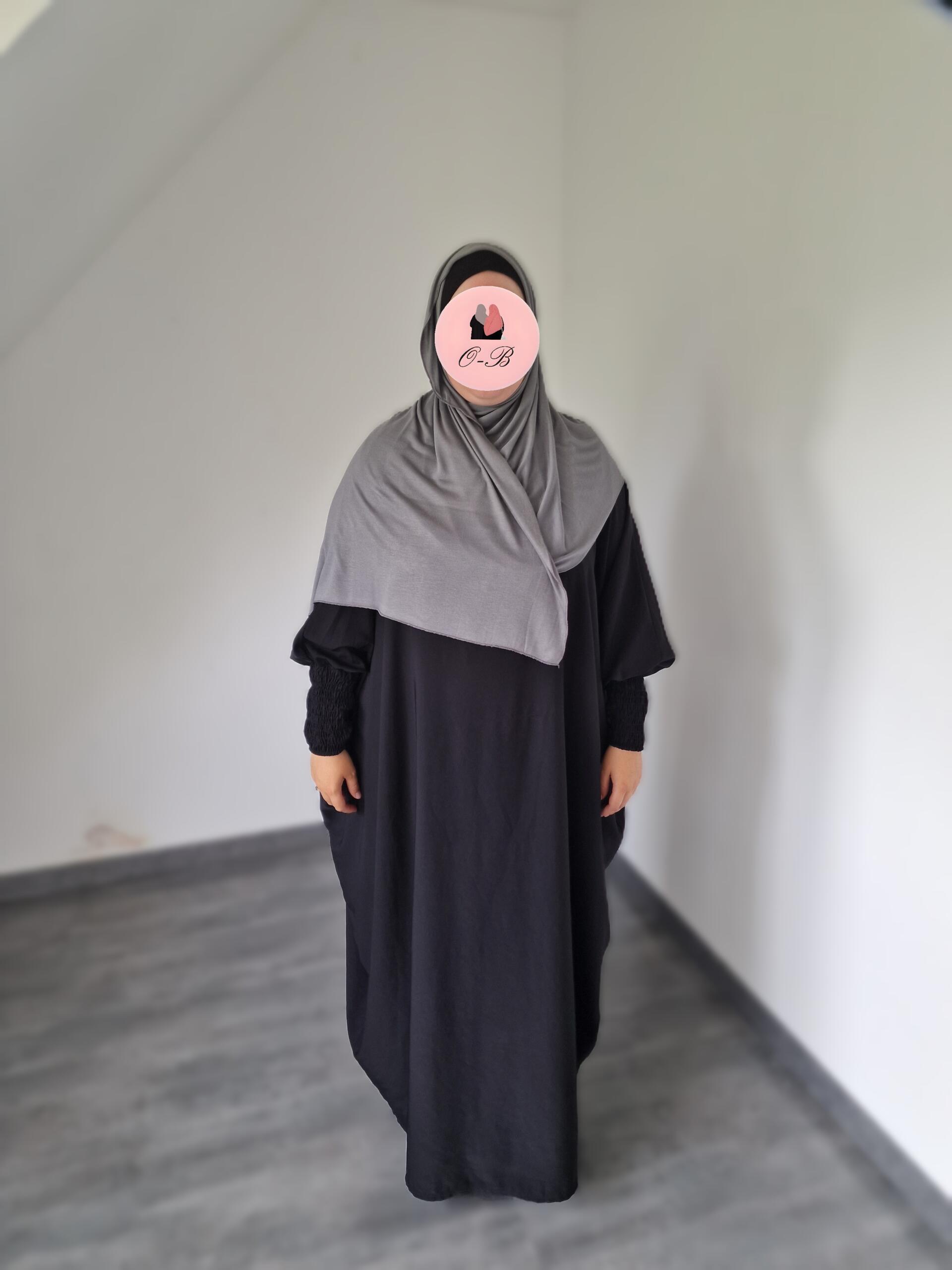 HB HJ 018 Hijab Jersey Premium Gris Foncé image 2