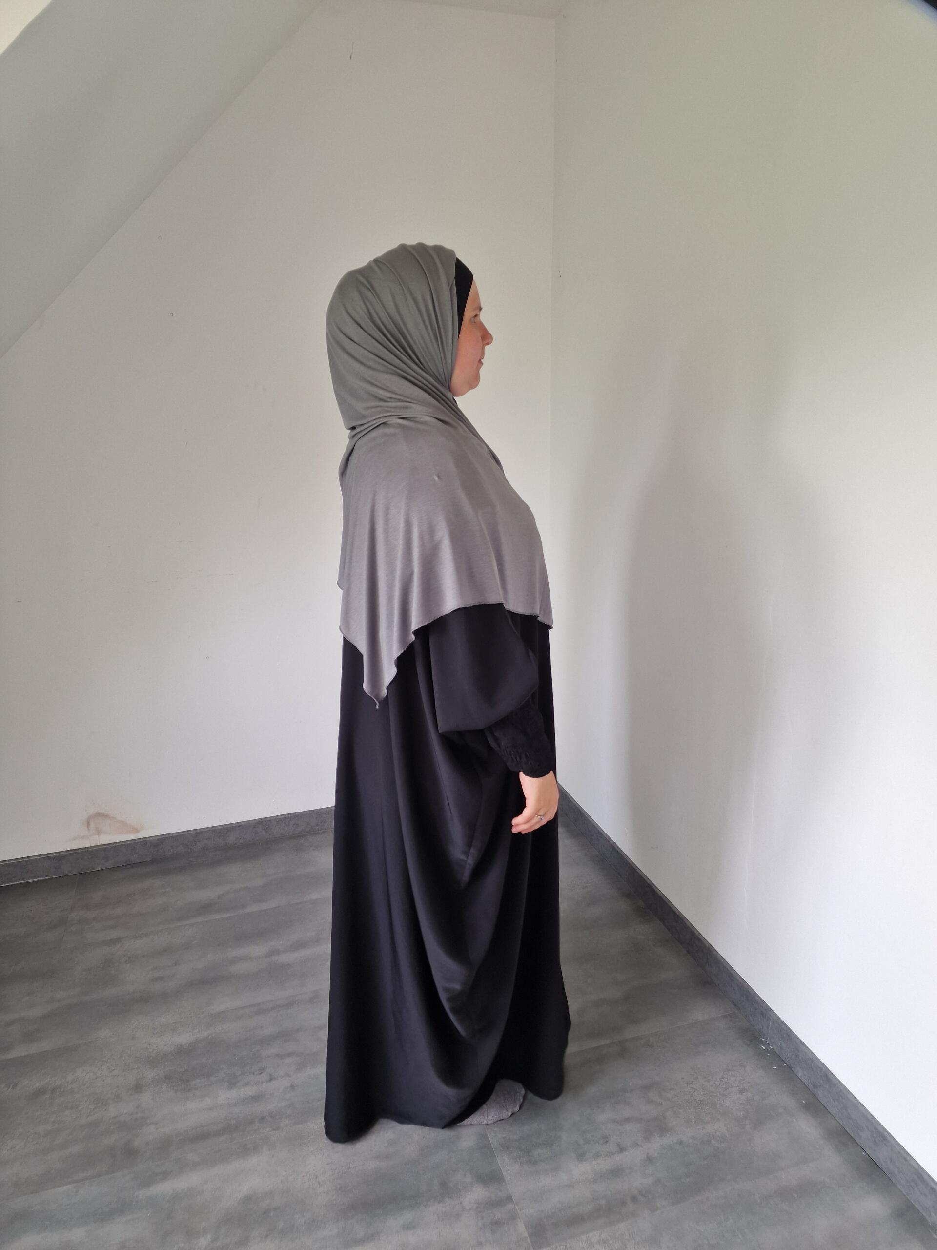 HB HJ 018 Hijab Jersey Premium Gris Foncé image 3