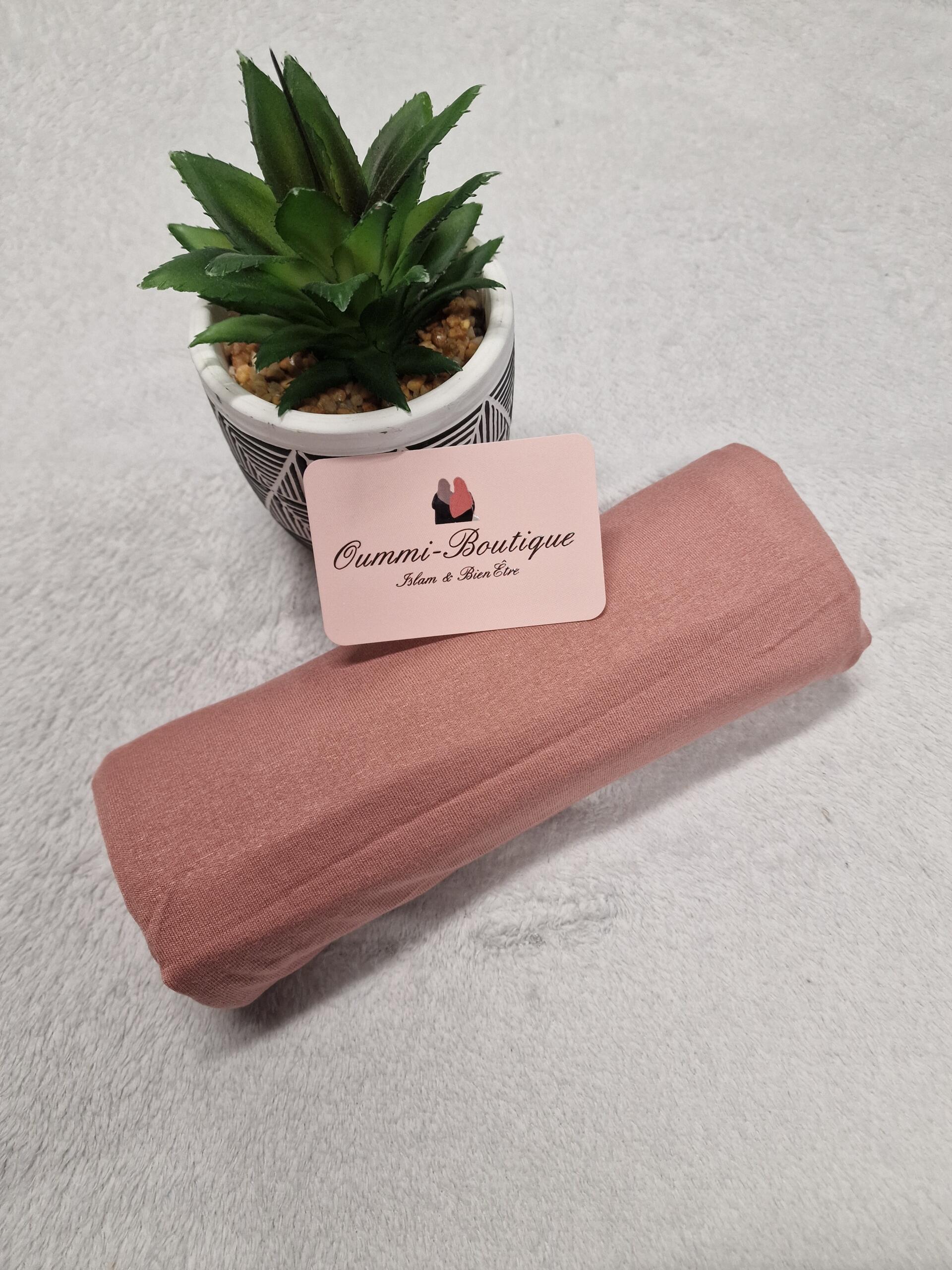 HB HJ 019 Hijab Jersey Premium Rose Saumon image 1