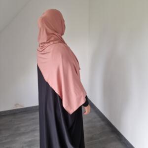HB HJ 019 Hijab Jersey Premium Rose Saumon image 3