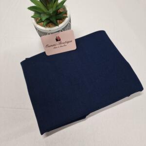 Hijab T-Shirt à Enfiler Bleu Nuit en Mousseline de soie 1